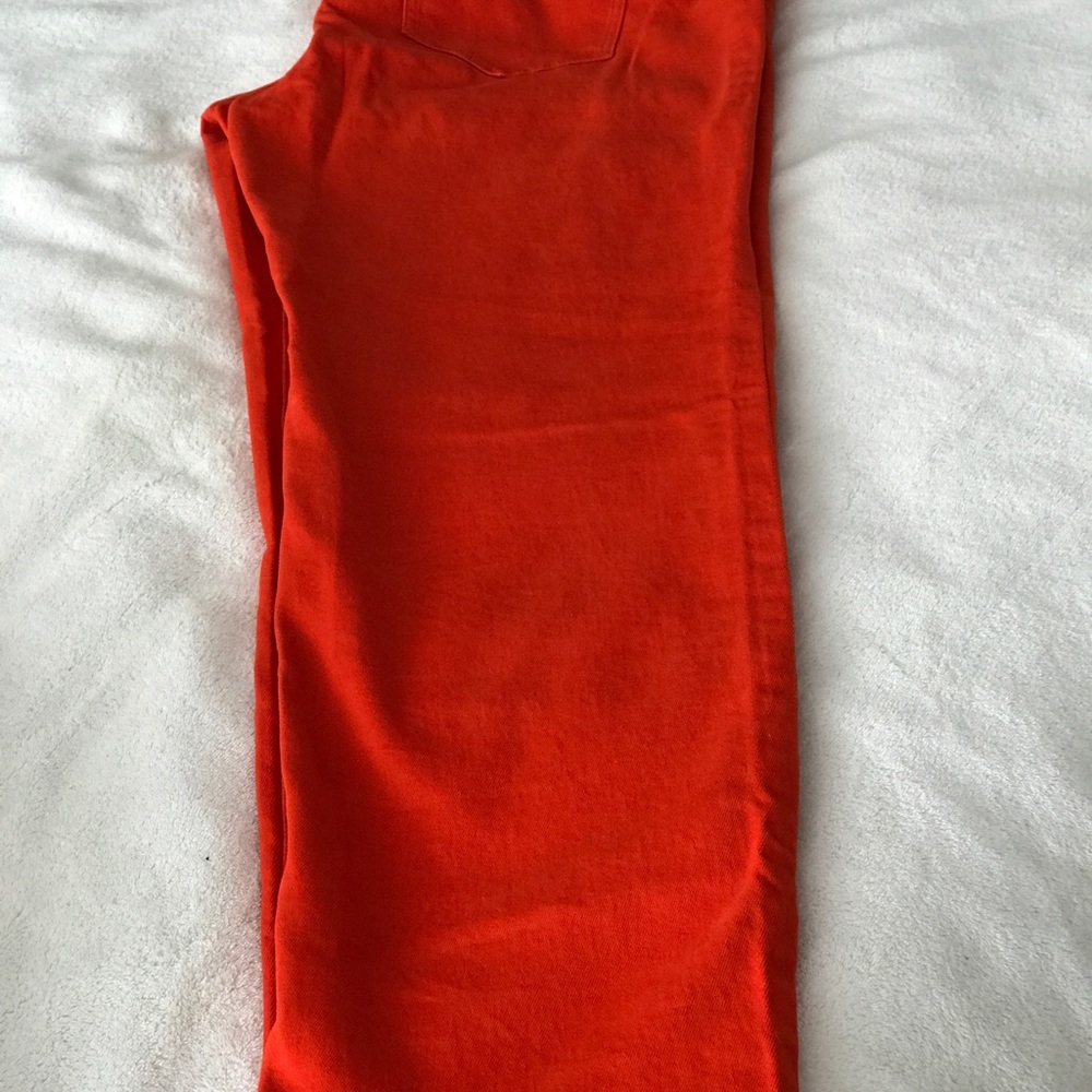 Red “Chili Pepper” Colored Elastic Waist Jeans